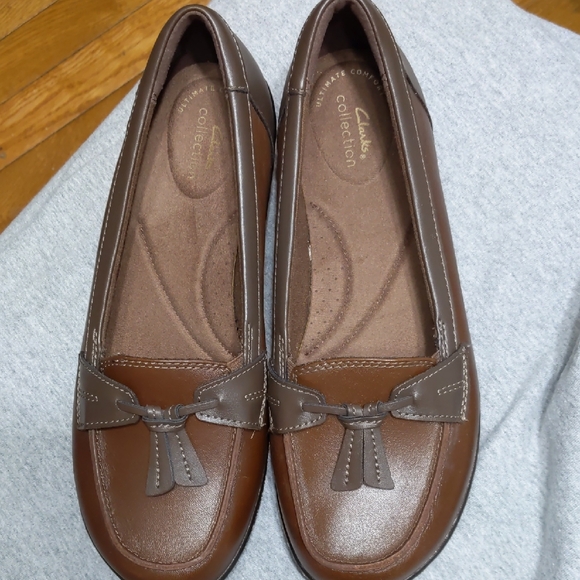 Clarks Shoes - Clarks Women's Brown Loafers Size 8